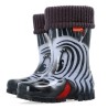 TWISTER LUX PRINT (0038S) kalosze zebra DEMAR