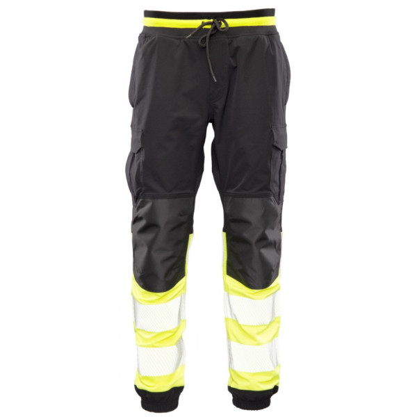 SEVEN KINGS FLASH JOGGER spodnie do pasa czarno-żółty SKF03Y