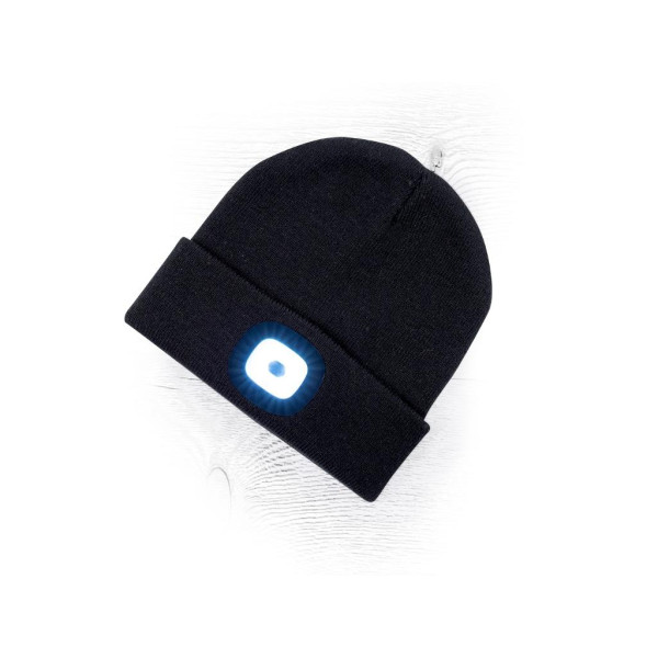 CZLED czapka zimowa LED z latarką