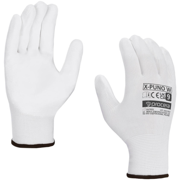 GURETAN (X-PUNO) rękawice białe 9